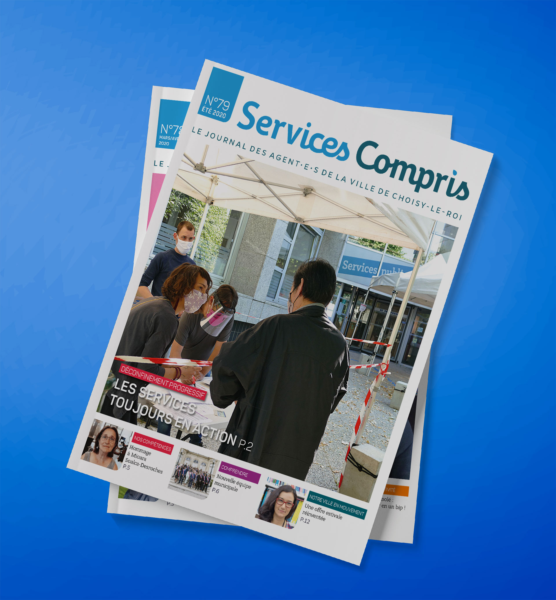 Journal interne du personnel : services compris