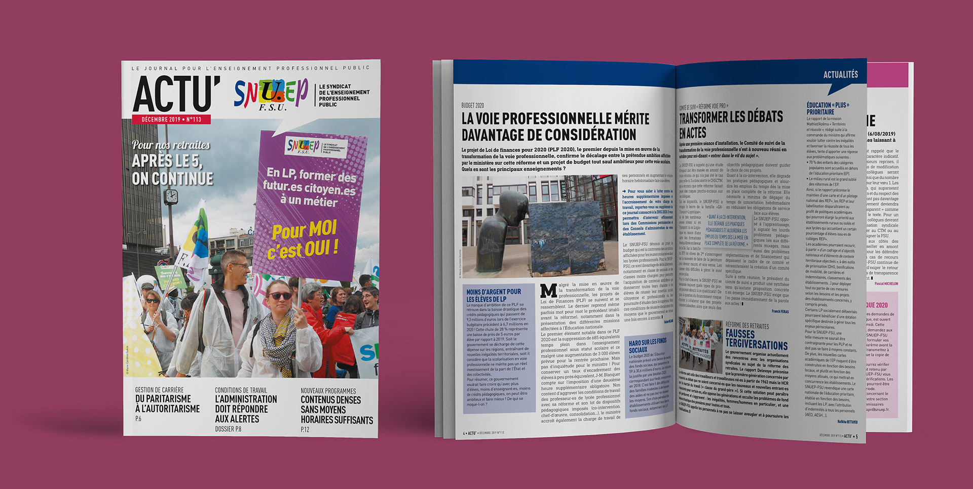 Création du magazine